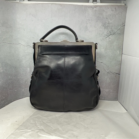 Yves St Laurent Vintage Heavy Calf Leather Top Handle Bag. - Picture 2 of 14